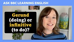 Gerund or infinitive?