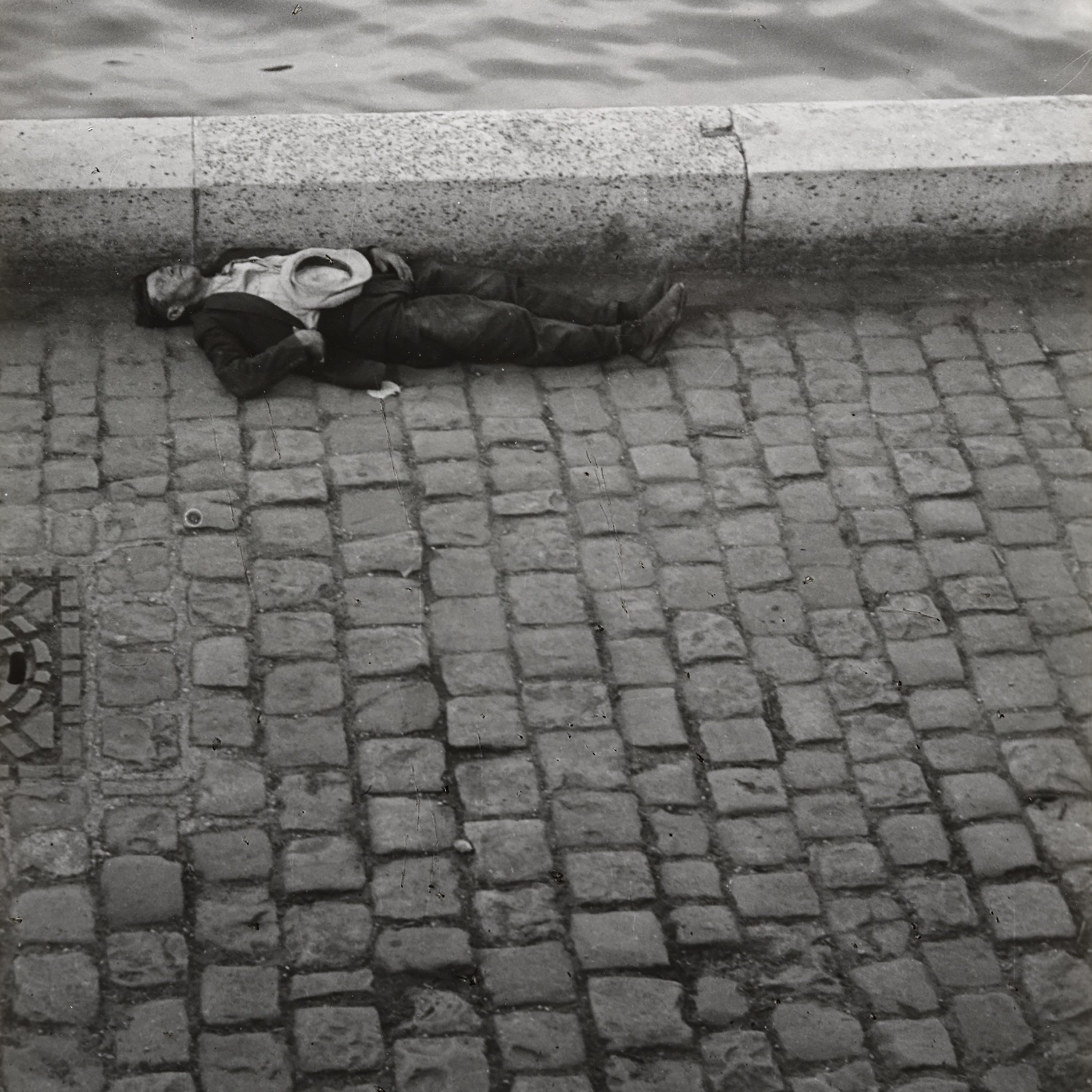 Hisham Matar with Man Sleeping Along the Seine