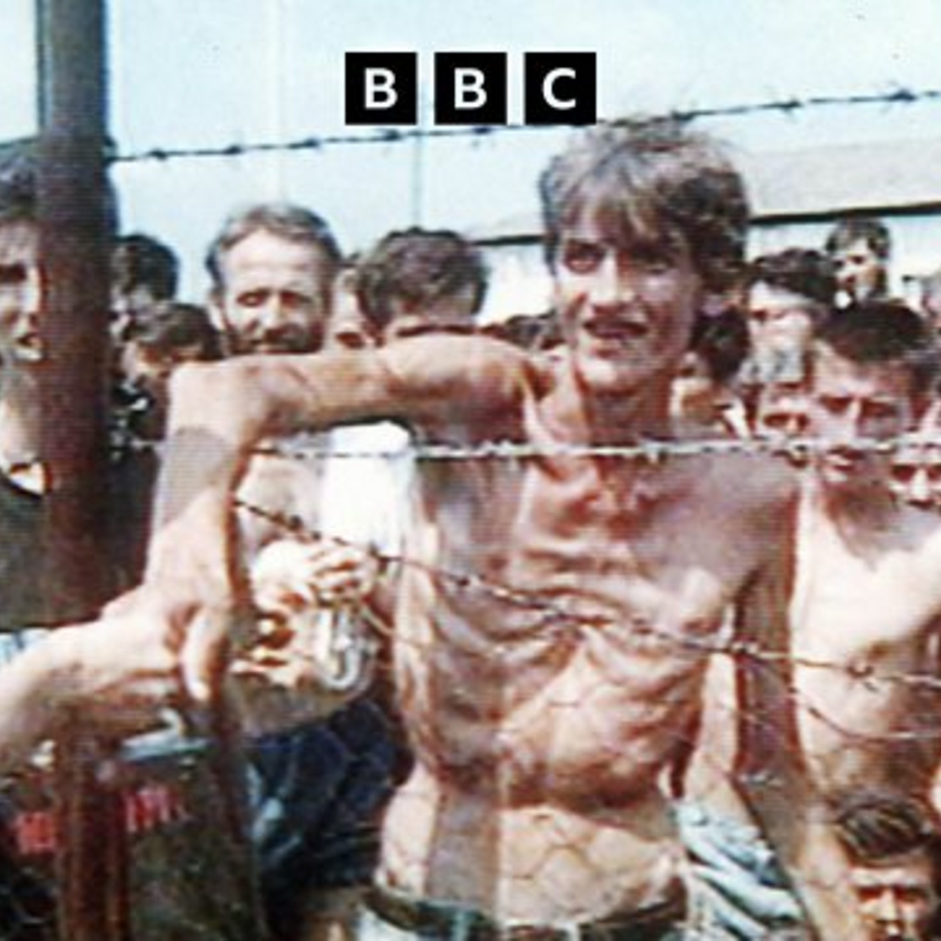 Bosnian concentration camp photo and hero clown