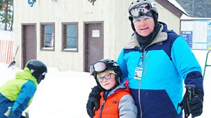 Where In The World? - Series 1: 4. Tyra, Rhys And Truc: Rhys Has A Skiing Race With Dad