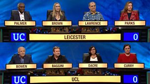 University Challenge - Christmas 2017: 4. University Of Leicester V Ucl