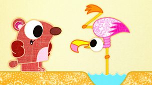 Patchwork Pals - Series 2: 15. Patchwork flamingo