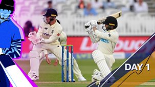 Cricket: Today At The Test - England V New Zealand 2021: 1. First Test: Day One Highlights