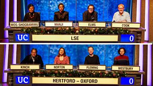 University Challenge - Christmas 2021: 4. Lse V Hertford, Oxford