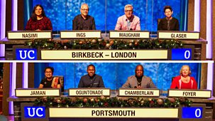University Challenge - Christmas 2021: 6. Birkbeck, London V Portsmouth