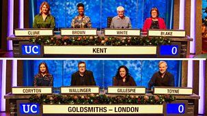 University Challenge - Christmas 2021: 7. Kent V Goldsmiths, London