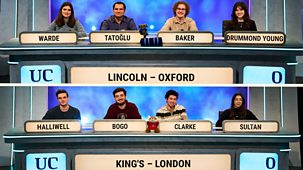 University Challenge - 2023/24: 13. Lincoln College, Oxford V King's College London