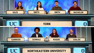 University Challenge - 2023/24: 14. York V Northeastern University - London