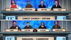 University Challenge - 2023/24: 19. Christ Church, Oxford V Emmanuel College, Cambridge