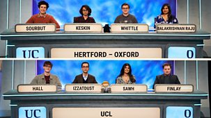 University Challenge - 2023/24: 20. Hertford College, Oxford V Ucl