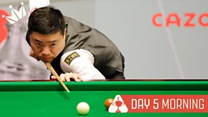Snooker: World Championship - 2024: Day 5: Morning Session