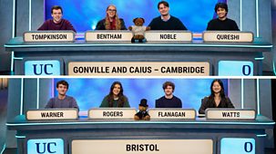 University Challenge - Series 31: 3. Gonville And Caius College, Cambridge V Bristol