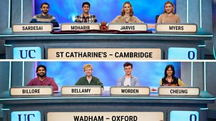 University Challenge - Series 31: 5. St Catharine's College, Cambridge V Wadham College, Oxford