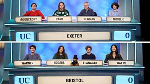 University Challenge - 2024/25: 19. Exeter V Bristol