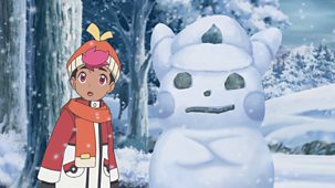 Pokémon Horizons: The Series - The Search For Laqua: 15. Roy And Fuecoco's First Snow!