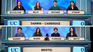 University Challenge - 2024/25: 31. Darwin College, Cambridge V Bristol