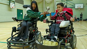 Blue Peter Challenges - Series 3: 7. Abby And Shini’s Powerchair Football Challenge