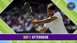 Wimbledon - Bbc One: Fabio Fognini V Carlos Alcaraz