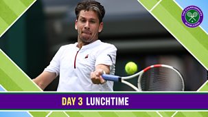 Wimbledon - Bbc Two: Norrie V Tiafoe