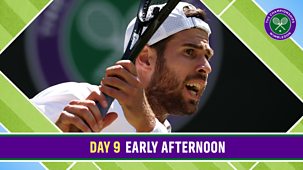 Wimbledon - Bbc Two: Fritz V Khachanov