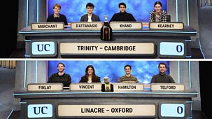 University Challenge - 2025/26: 7. Trinity College, Cambridge V Linacre College, Oxford