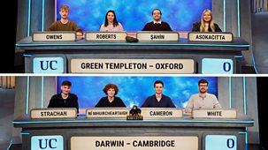 University Challenge - 2025/26: 9. Green Templeton College, Oxford V Darwin College, Cambridge