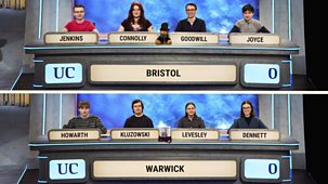 University Challenge - 2025/26: 20. Bristol V Warwick