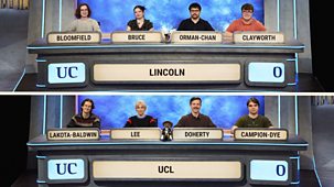University Challenge - 2025/26: 23. Lincoln V Ucl