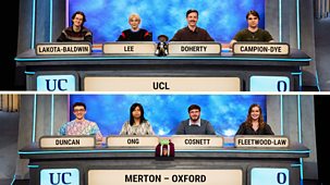 University Challenge - 2025/26: 26. Ucl V Merton College, Oxford