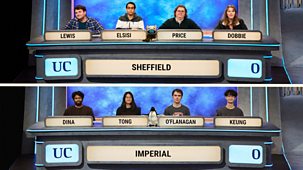 University Challenge - 2025/26: 31. Sheffield V Imperial
