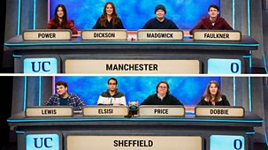University Challenge - 2025/26: 33. Manchester V Sheffield