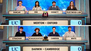University Challenge - 2025/26: 34. Merton College, Oxford V Darwin College, Cambridge