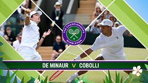 Wimbledon - Bbc Two: De Minaur, Paolini, Bouzkova