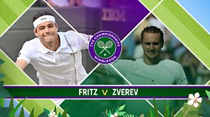 Wimbledon - Bbc Two: Fritz, Zverev
