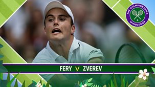 Wimbledon - Bbc One: Fery V Zverev, Sinner V Djokovic