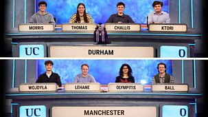 University Challenge - Series 33: 2. Durham V Manchester