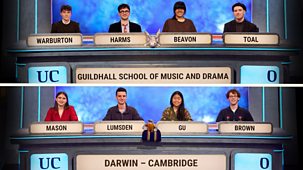 University Challenge - Series 33: 4. Guildhall School Of Music And Drama V Darwin College, Cambridge