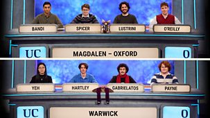 University Challenge - Series 33: 5. Magdalen College, Oxford V Warwick