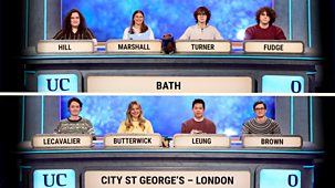 University Challenge - Series 33: 6. Bath V City St George&rsquo;s University