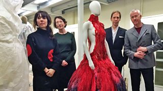 BBC Radio 4 Front Row Alexander McQueen Exhibition Jimmy McGovern Kill the Messenger Alexander McQueen Savage Beauty Dress of dyed ostrich feathers