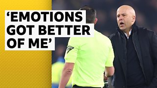 Arne Slot on Everton red card