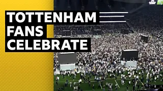 Europa League final: Tottenham fans celebrate at Tottenham Hotspur