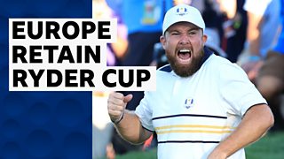 'These are the moments you remember' - Lowry sinks putt to retain Ryder Cup for Europe