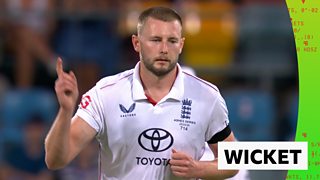 'Excellent delivery' from Atkinson leads to Labuschagne's dismissal for three
