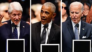 Jesse Jackson funeral: Obama, Biden and Clinton honour civil rights leader - BBC News