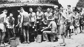 burma death prisoners kereta camp werkkamp dodenherdenking birma nederlanders damms survivor sidney lampau jalur potret kini mematikan keras mengantre terlihat