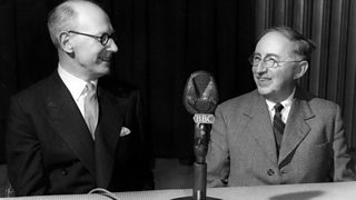 E.M.Forster with John Wolfenden, 1958