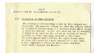 BBC internal memo 1953