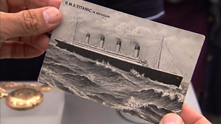BBC One - Antiques Roadshow - Titanic postcard