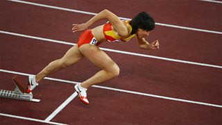 Athlete Leaves Starting Blocks Athlete Leaves Starting Blocks